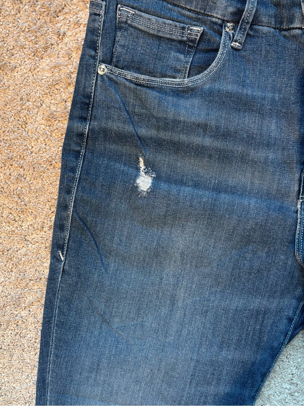 Good American Good Curve Skinny Jeans 14/32 | High Rise Distressed Stretch Denim - Picture 5 of 7
